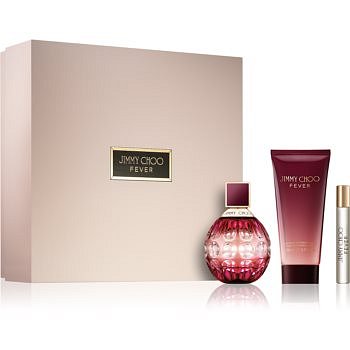 Jimmy Choo Fever dárková sada III. parfémovaná voda 100 ml + tělové mléko 100 ml + parfémovaná voda 7,5 ml