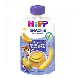 HiPP BIO Sport Hruška-Pomeranč-Mango-Banán-Rýže 120 g