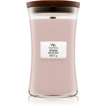 Woodwick Rosewood vonná svíčka s dřevěným knotem 609,5 g