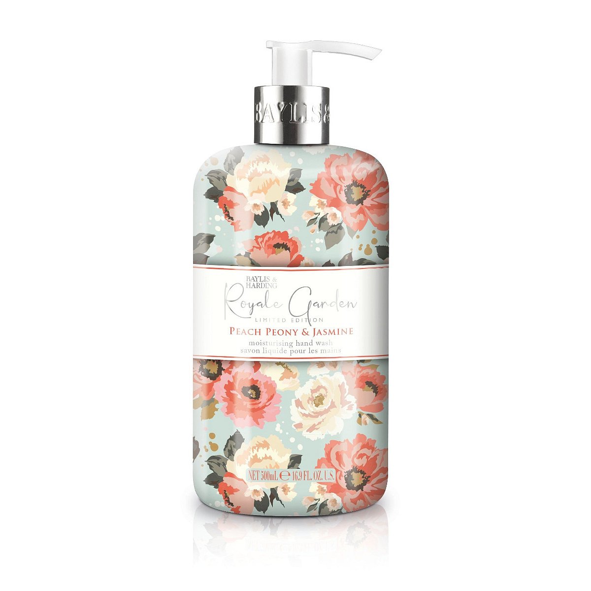 Baylis & Harding Tekuté mýdlo na ruce Peach Peony & Jasmine 500 ml