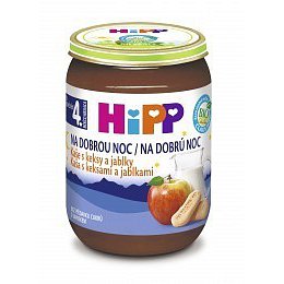 HiPP NA D.NOC BIO Kaše s keksy a jablky 190g