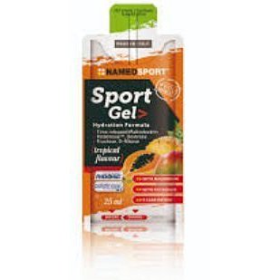NAMEDSPORT, Sport gel, energetický, 25ml, Tropical