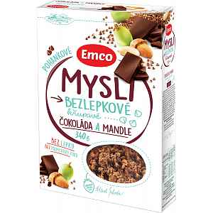 EMCO Mysli na zdraví Pohankové Čokol.a mandle 340g