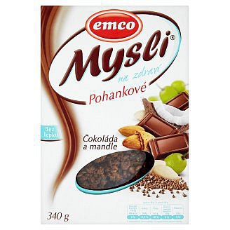 EMCO Mysli na zdraví Pohankové Čokol.a mandle 340g