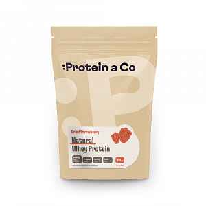 Protein&Co NATURAL WHEY – prémiový protein 500 g, Dried strawberry