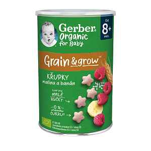 Gerber Organic for Baby Křupky s malinou a banánem BIO 8m+ 35 g