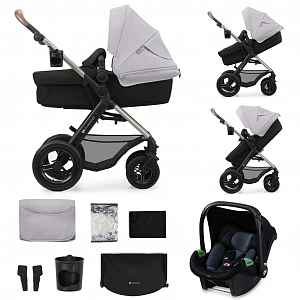 Kinderkraft Kočárek kombinovaný Moov 2 Air 3v1 Moonlight Grey