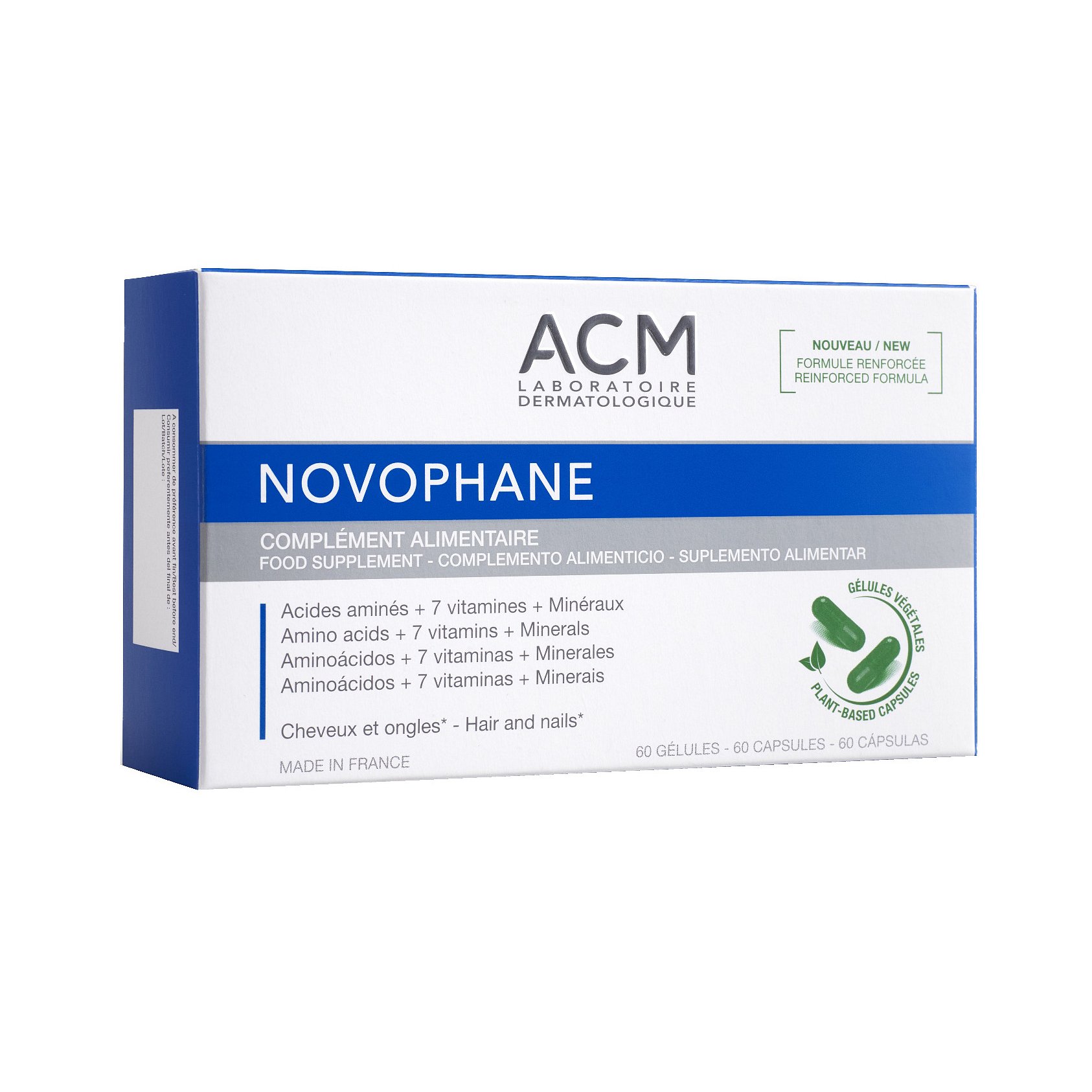 ACM NOVOPHANE Vitamíny a minerály pro podporu kvality vlasů a nehtů 60 kapslí