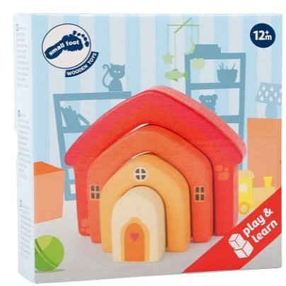 Small Foot by Legler Motorická hračka dřevěný skládací domeček
