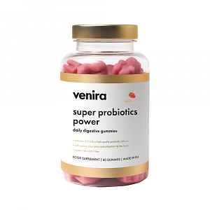 Venira Super probiotics power - daily digestive gummies jahoda 60 ks