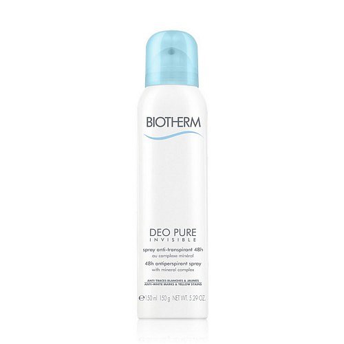 Biotherm Deo Pure Invisible Antiperspirant Spray 48h 150 ml + dárek BIOTHERM - kosmetická taštička