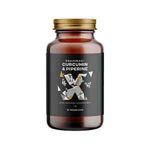 BrainMax Curcumin & Piperine, 60 rostlinných kapslí