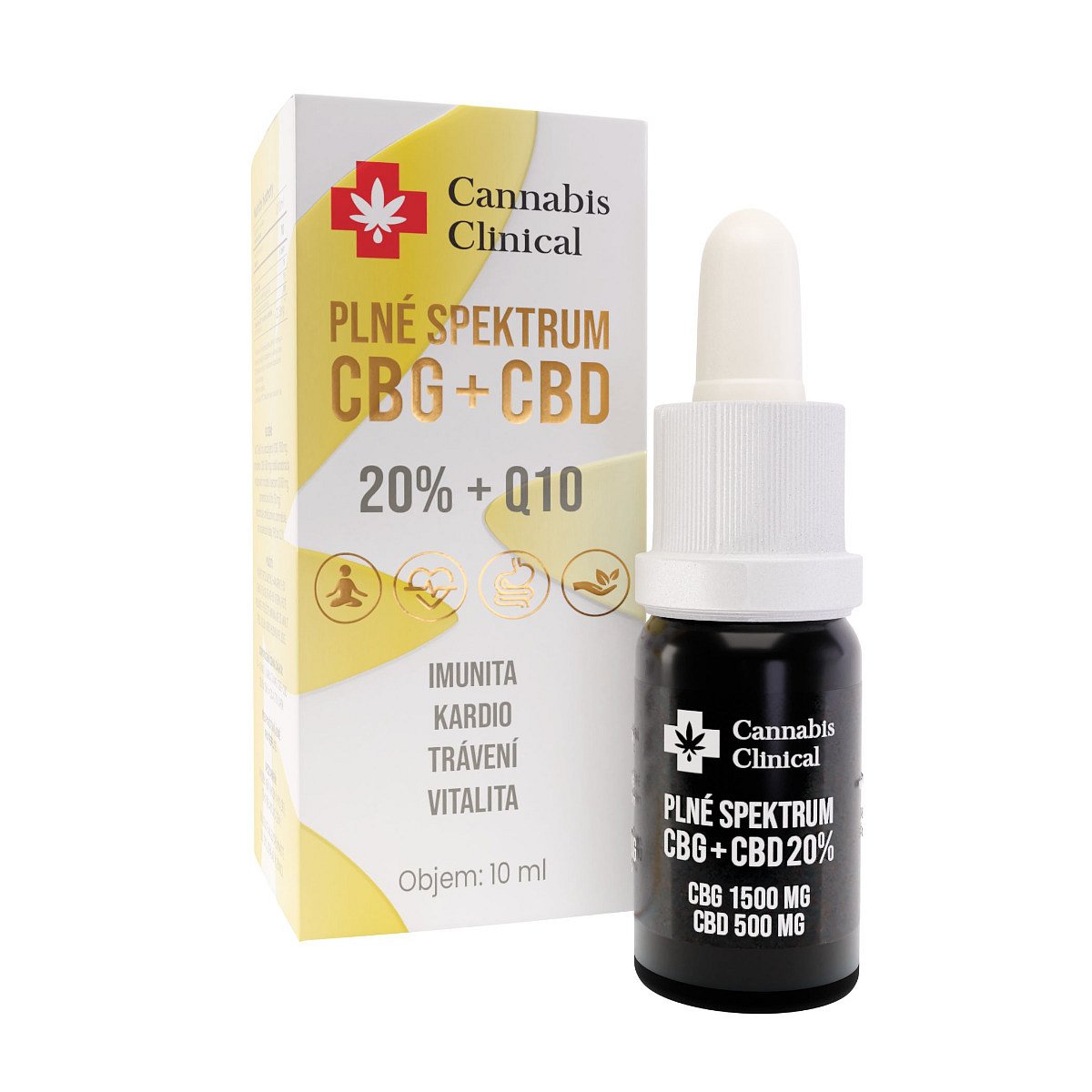 Cannabis Clinical CBG + CBD 20% + Q10 10 ml