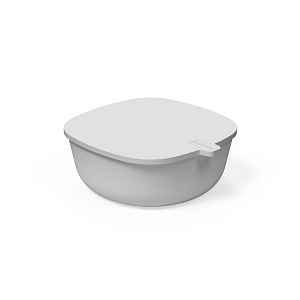 CHICCO Miska s víkem stohovatelná grey 6m+