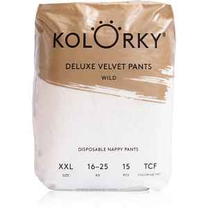 Kolorky Deluxe Velvet Pants Wild jednorázové plenkové kalhotky velikost XXL 16-25 kg 15 ks