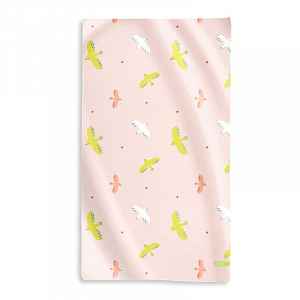 Saro Baby mikrovláknová osuška 90x160cm Tropicool Pink