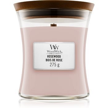 Woodwick Rosewood vonná svíčka s dřevěným knotem 85 g