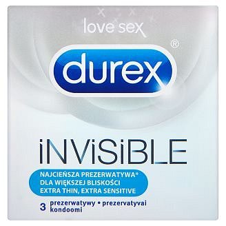 DUREX Invisible Extra Sensitive 3ks
