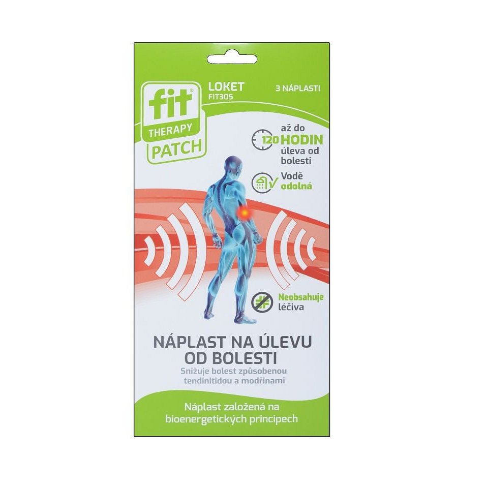 FIT Therapy Náplast na úlevu od bolesti loket 3 ks