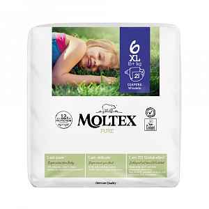 Moltex Pure XL 16kg+ dětské pleny 21 ks
