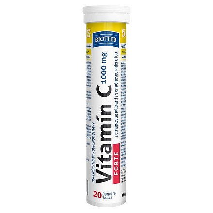 Vitamín C 1000mg FORTE 20ks šumivých tablet