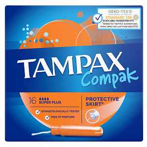 TAMPAX Compak Super Plus tampony s aplikátorem 16 ks