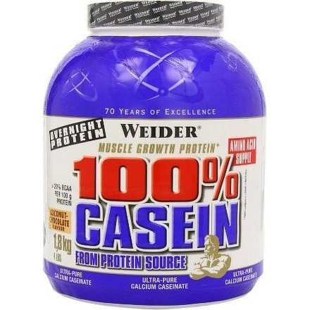 100% Casein, Weider, 1800 g, Čokoláda-Kokos