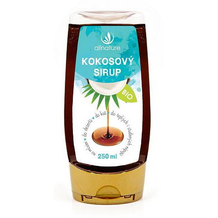 Allnature Kokosový sirup BIO 250 ml