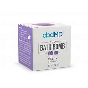 cbdMD Bath Bomb 100 mg Relax-Lavender 1 ks