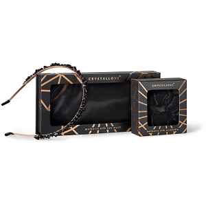 Crystallove Black Silk Set sada na vlasy