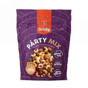 Grizly Párty mix slaných ořechů a arašídů 250 g