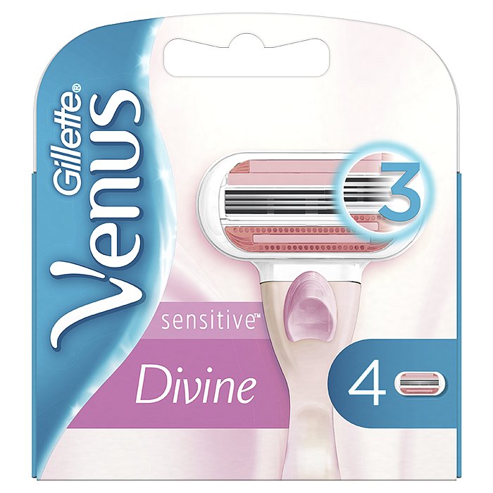GILLETTE Venus Sensitive 4 ks – dámské náhradní hlavice
