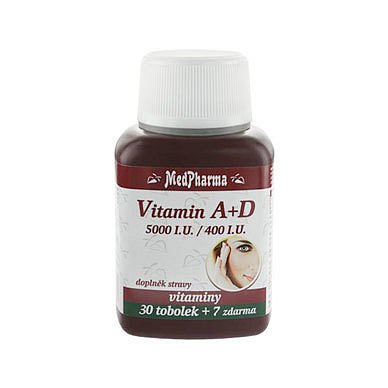 MedPharma Vitamín A+D ( 5000 I.U./ 400 I.U.) tobolky 37