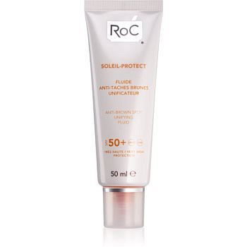 RoC Soleil Protect lehký ochranný fluid proti tmavým skvrnám SPF 50+ 50 ml