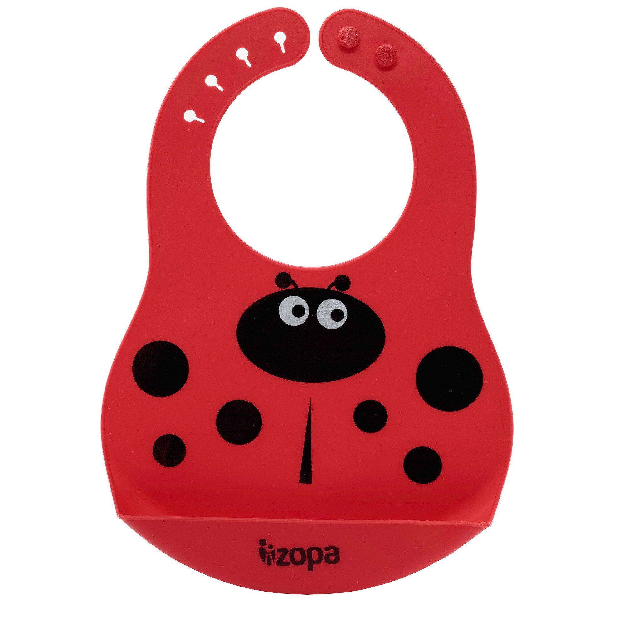 ZOPA Silikonový bryndák, Ladybird 1ks