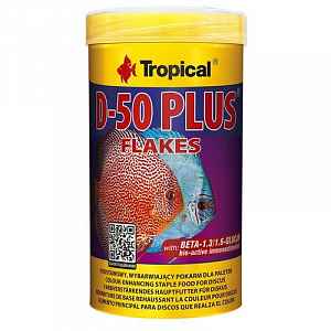 Tropical D-50 Plus 250ml/50g základní vyfarbujúce krmivo pro všechny druhy discusů