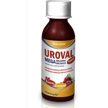 Uroval MEGA BRUSINKA sirup forte 200ml