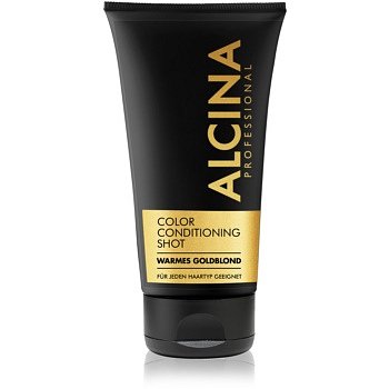 Alcina Color Conditioning Shot Silver tónovací balzám pro zvýraznění barvy vlasů odstín Warm Gold Blond 150 ml