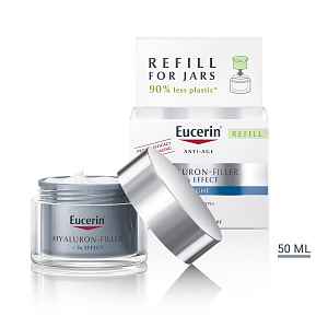 Eucerin Hyaluron-fil+3xeffect Noč.krém Refill 50ml