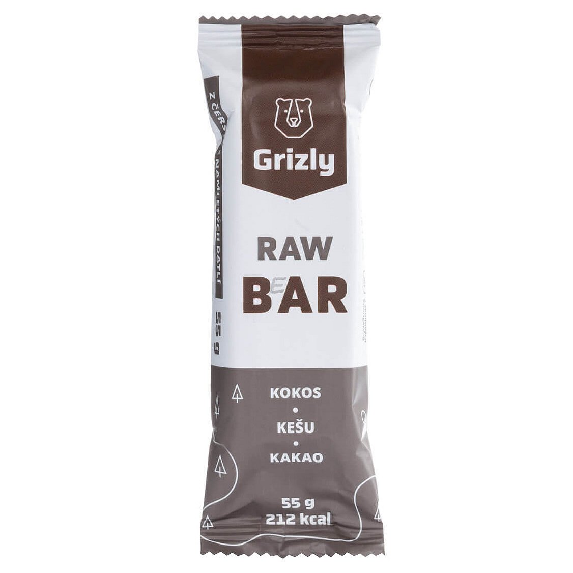 GRIZLY RAW Bar kokos-kešu-kakao 55g