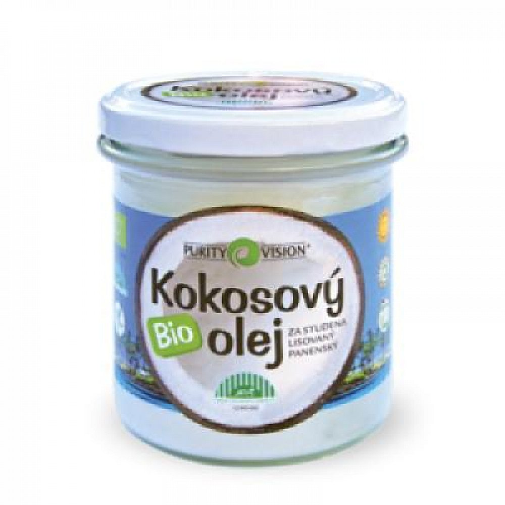 PURITY VISION Bio Kokosový olej panenský ve skle 600 ml