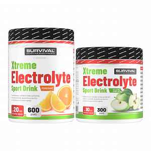 Survival Xtreme Electrolyte Sport Drink AKCE 600 g pomeranč + 300 g zelené jablko