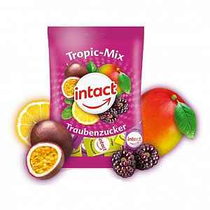 Intact hroznový cukr s vit.C tropic mix 75g(sáček)