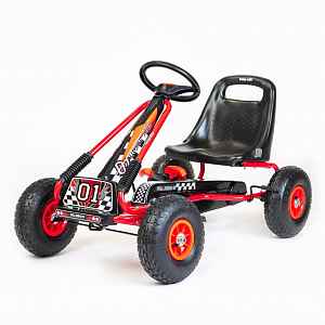 Baby Mix Dětská šlapací motokára Go-kart  Razor červená