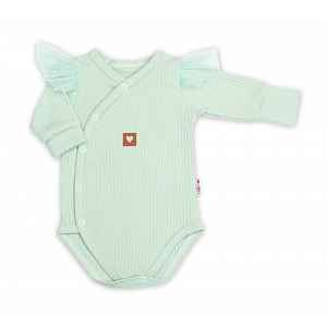 Baby Nellys Rostoucí souprava 3D Lux, Sweet Angel - mátová, 56/62