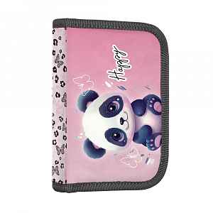 Oxybag Jednopatrový penál Panda, 2 chlopně