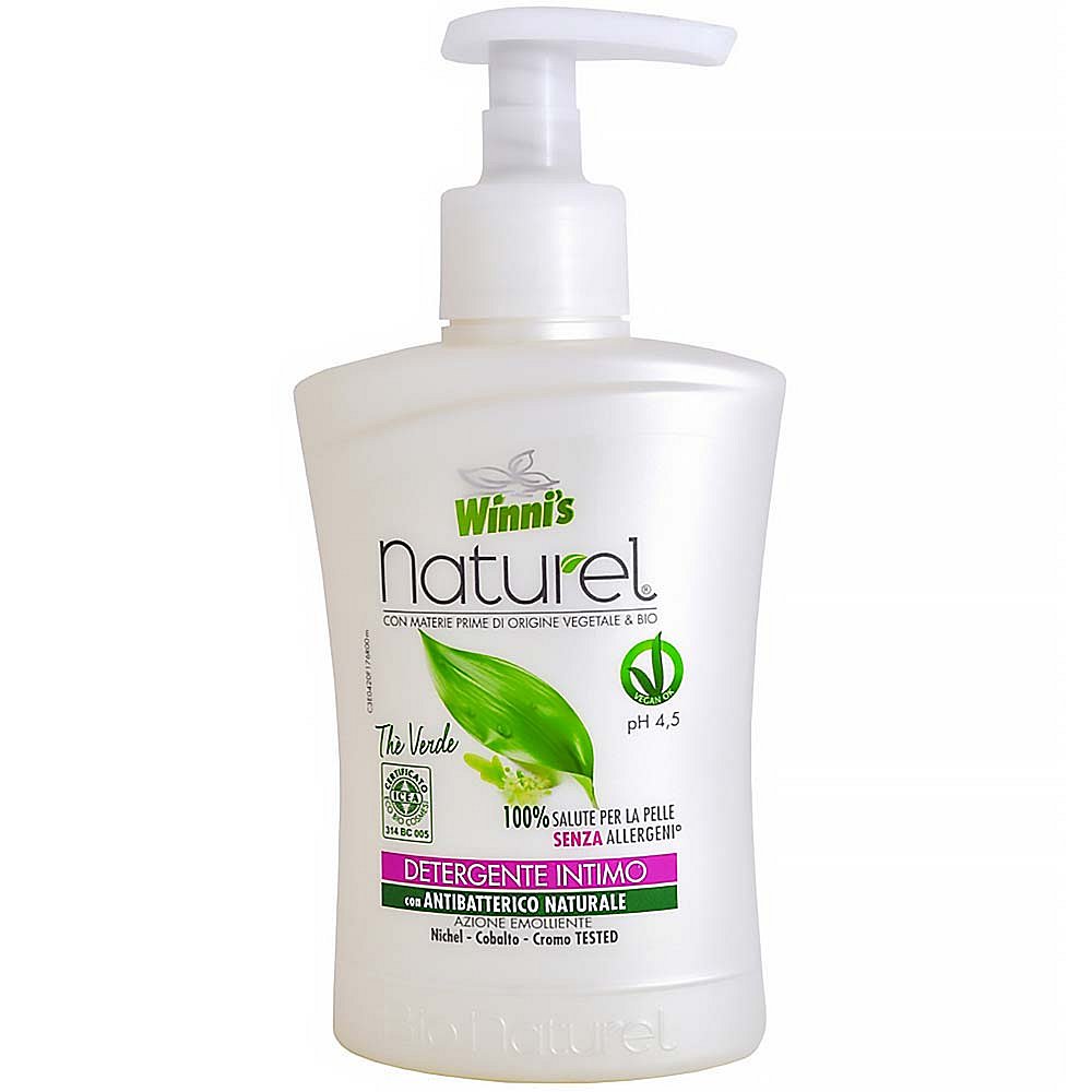 WINNI´S NATUREL Sapone Intimo Thé Verde – hypoalergenní intimní mýdlo 250 ml