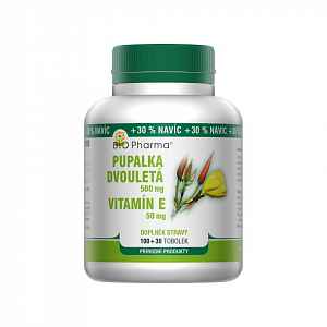 Pupalka dv.500mg Vit.E 50mg tob.100+30 BIO-Pharma