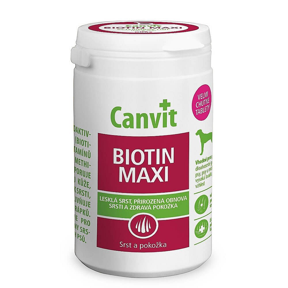 CANVIT Biotin Maxi pro psy 500 g ochucené