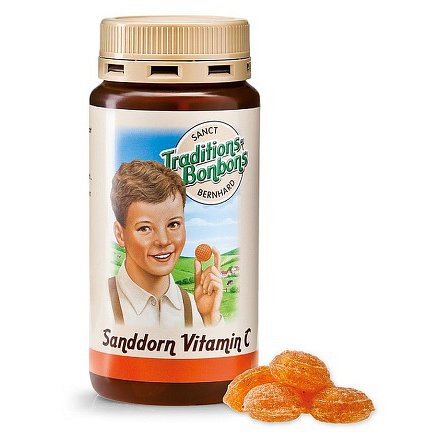 Rakytníkové bonbony s vitamínem C Sanct Bernhard 170 g